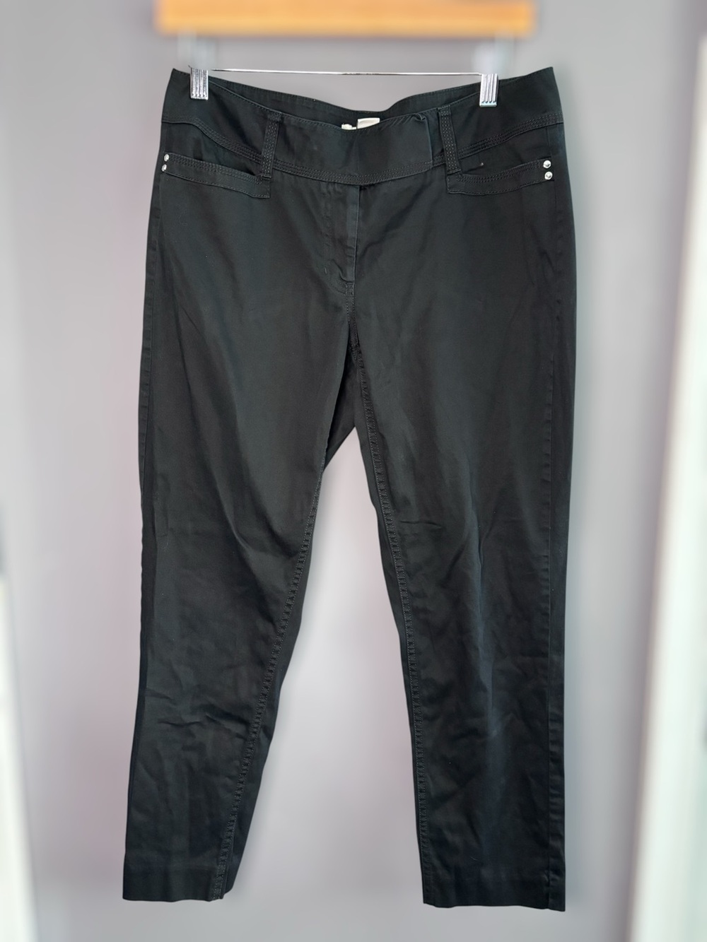 White House Black Market Black Low Rise Ankle Trousers 8